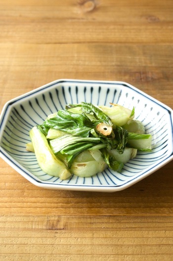 チンゲン菜の中華炒め