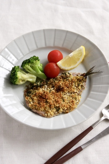 いわしのカリカリパン粉焼き