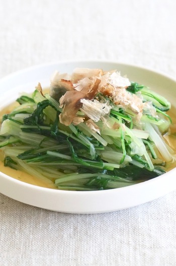 だしが効いた 水菜のおひたし