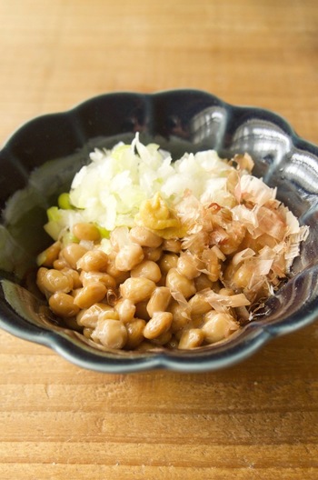 たんぱく質アップ ねぎ納豆