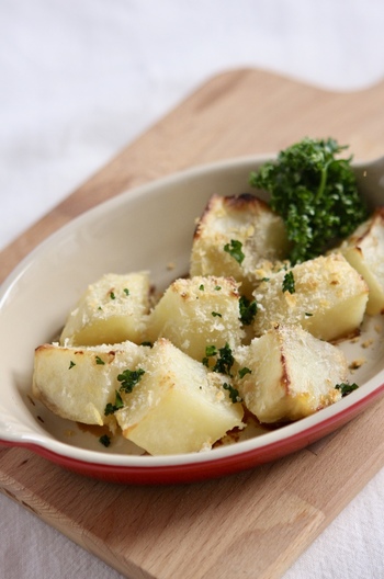 お弁当にも 簡単 ポテトの塩麹マヨ焼き