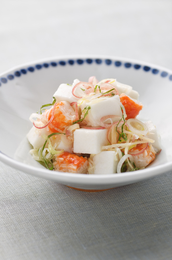 はんぺんとサラダしたらばスリムのどっさり薬味あえ