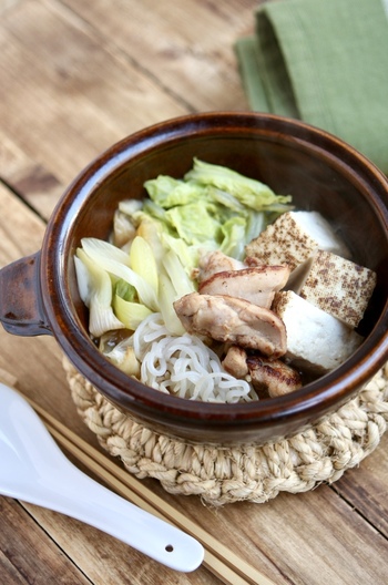 鶏もも肉のすき煮