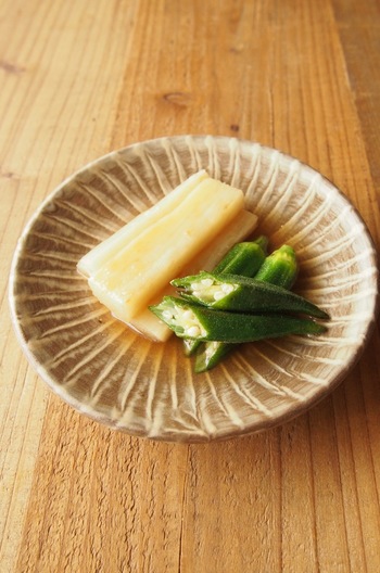 オクラと長芋の焼き浸し