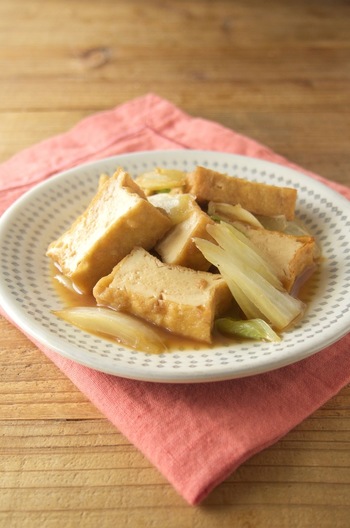厚揚げと白菜の炒め煮