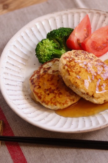 やわらか豆腐ハンバーグ　和風ソース