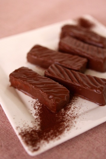 バレンタインに 高野豆腐のサクチョコバー