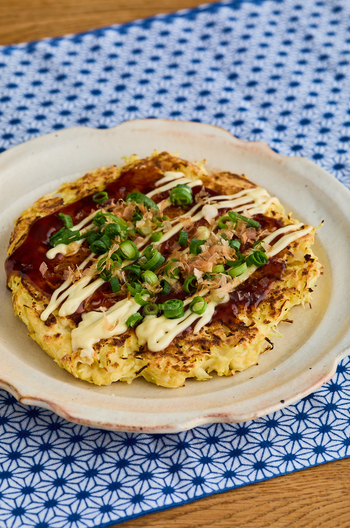 ふわふわ豆腐のお好み焼き