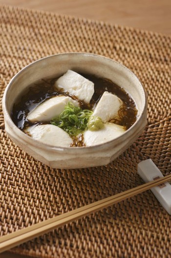 もずくとくずし豆腐のわさび風味