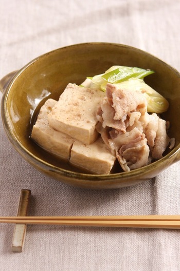 塩分を抑えた 肉豆腐
