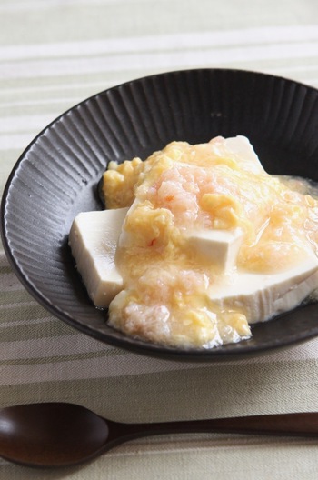 豆腐のかに卵あんかけ