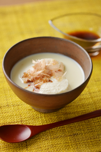 レンジで簡単 豆乳温やっこ