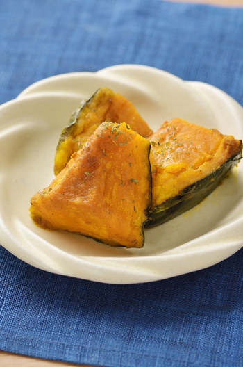 粉ふきかぼちゃのカレーバター風味