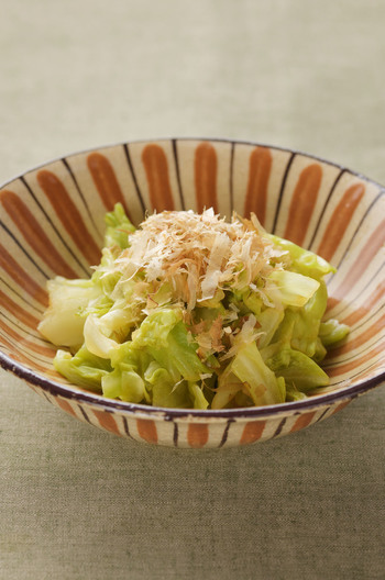 レンジで キャベツのにんにくしょうゆ