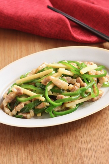 豚バラ肉で作る チンジャオロース