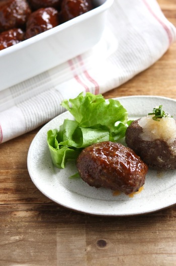 作り置きミニハンバーグ