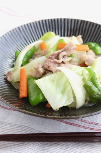 豚バラ肉の野菜炒め
