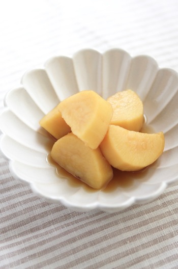 薩摩芋の蜂蜜とレモン煮