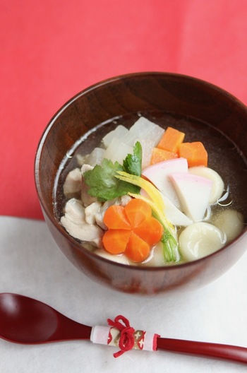 やわらかお雑煮　しょうゆ仕立て