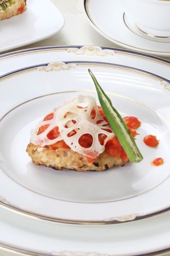 レンコンでgogo未来へ!!祝トマトバーグ