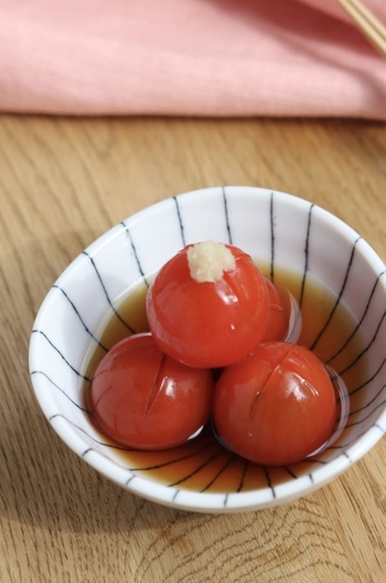ミニトマトのおひたし