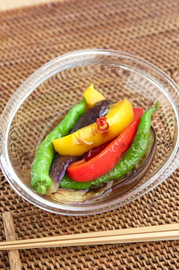 夏野菜の焼き浸し