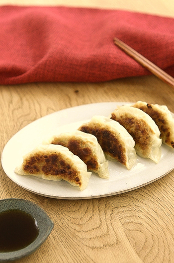 鶏ひき肉と大葉の餃子