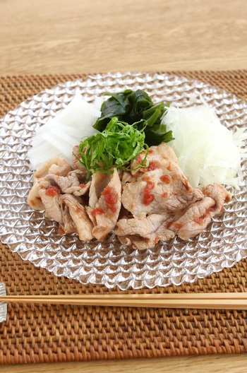 豚しゃぶサラダ梅風味