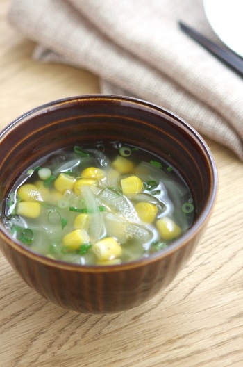 コーン入り中華スープ