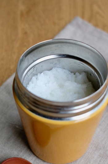 スープジャーで作るおかゆ