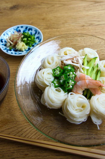 具だくさん 冷やしそうめん