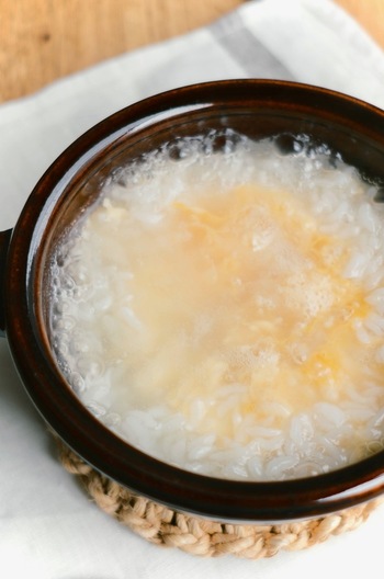 調味料なしでもおいしい 基本の卵雑炊