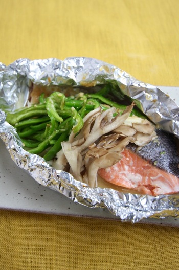 鮭のホイル焼き 和風仕立て