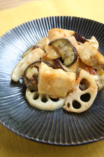 高野豆腐の甘酢あんかけ