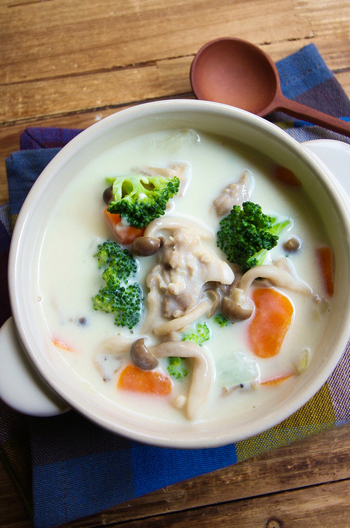 きのこ入りホワイトシチュー