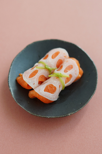 れんこんとサーモンのおもてなしロール