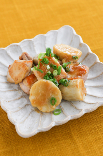 鶏肉と里いものみそ照り焼き