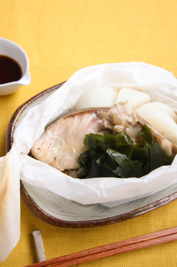 ぶりと野菜の包み焼き