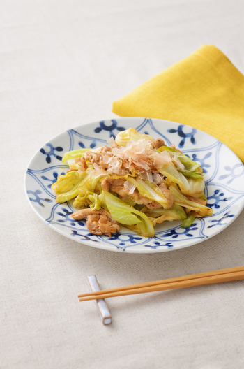 キャベツのソース炒め