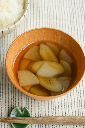 ごぼうと大根の吸い物