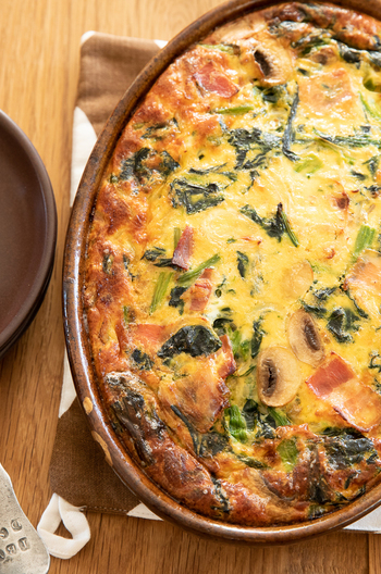 ほうれん草とベーコンのキッシュ