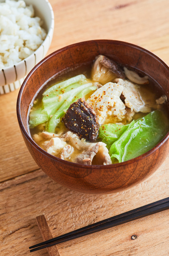 包丁いらず おかずになる豚汁