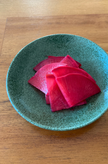 赤大根の酢漬け