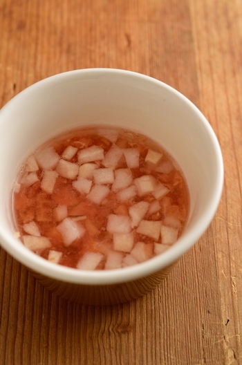 【離乳食・後期】麩とトマトのスープ