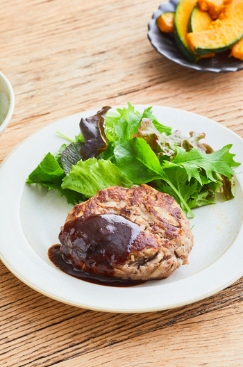 食べ応え満点 ごぼうのハンバーグ