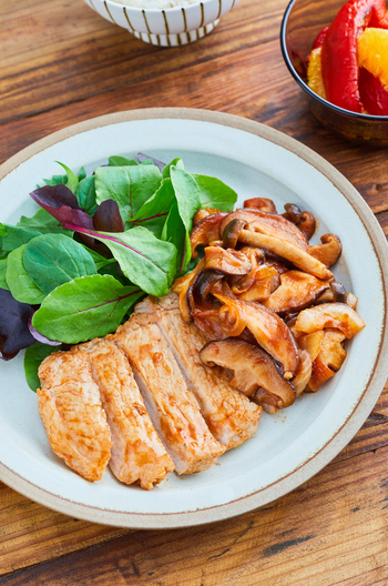 きのこたっぷり ポークチャップ