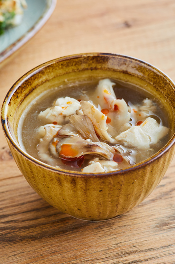 くずし豆腐の中華スープ
