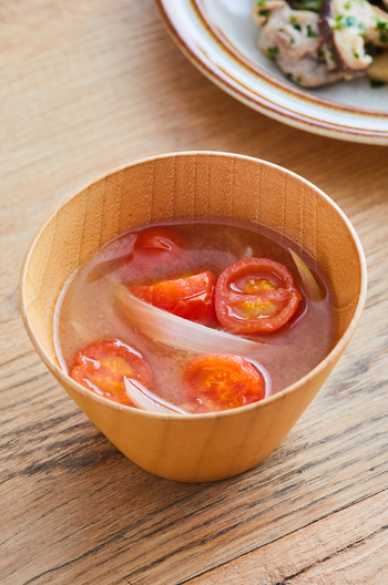 ミニトマトのみそ汁