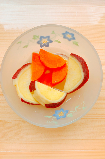 さつまいもとにんじんのみりんレモン煮