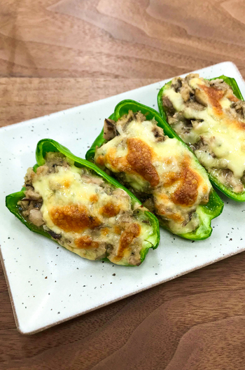 ピーマンのさば詰め